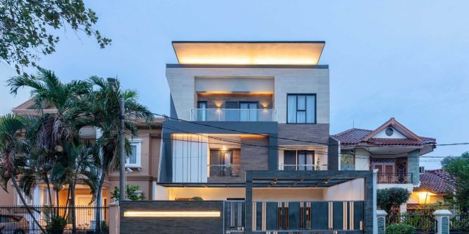 Inspirasi Desain Rumah Tiga Lantai Terbaru 2023